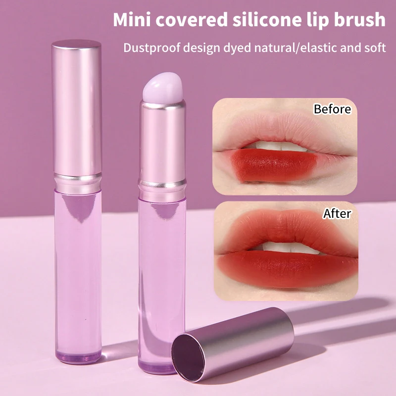 Upgrade Silicone Lip Concealer Makeup Brushes Silicone Brush For Lip Balm Lip Gloss Lipstick MultiFunction Brush