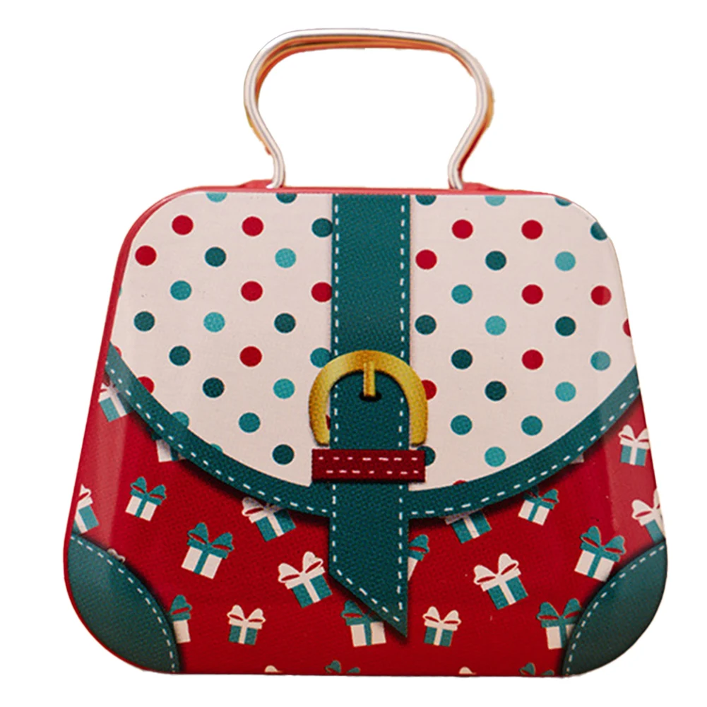 كما تظهر صندوق البسكويت المعدني مساحة واسعة للحصول على قابلية الحمل بدون جهد، استخدام متعدد الوظائف، تجمعات احتفالية