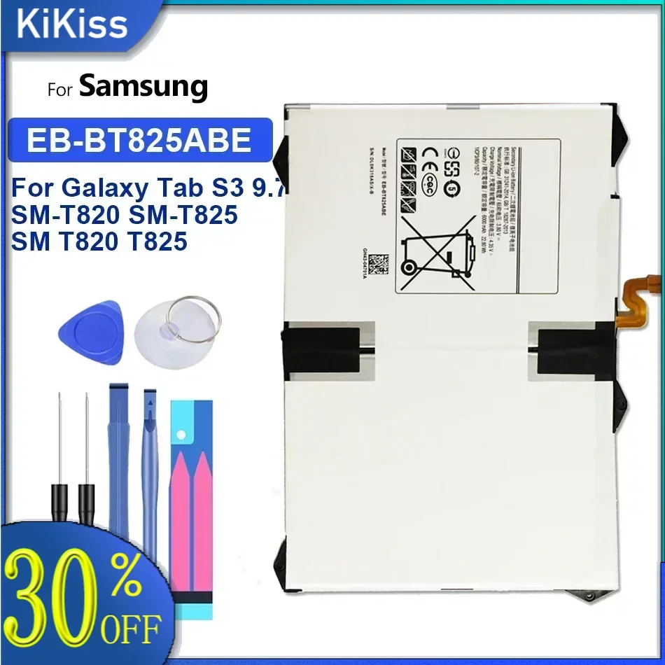 

Аккумулятор для планшета для Samsung Galaxy Tab S3 9,7, SM-T820 SM T820 T825, 6000 мАч с Трек-кодом