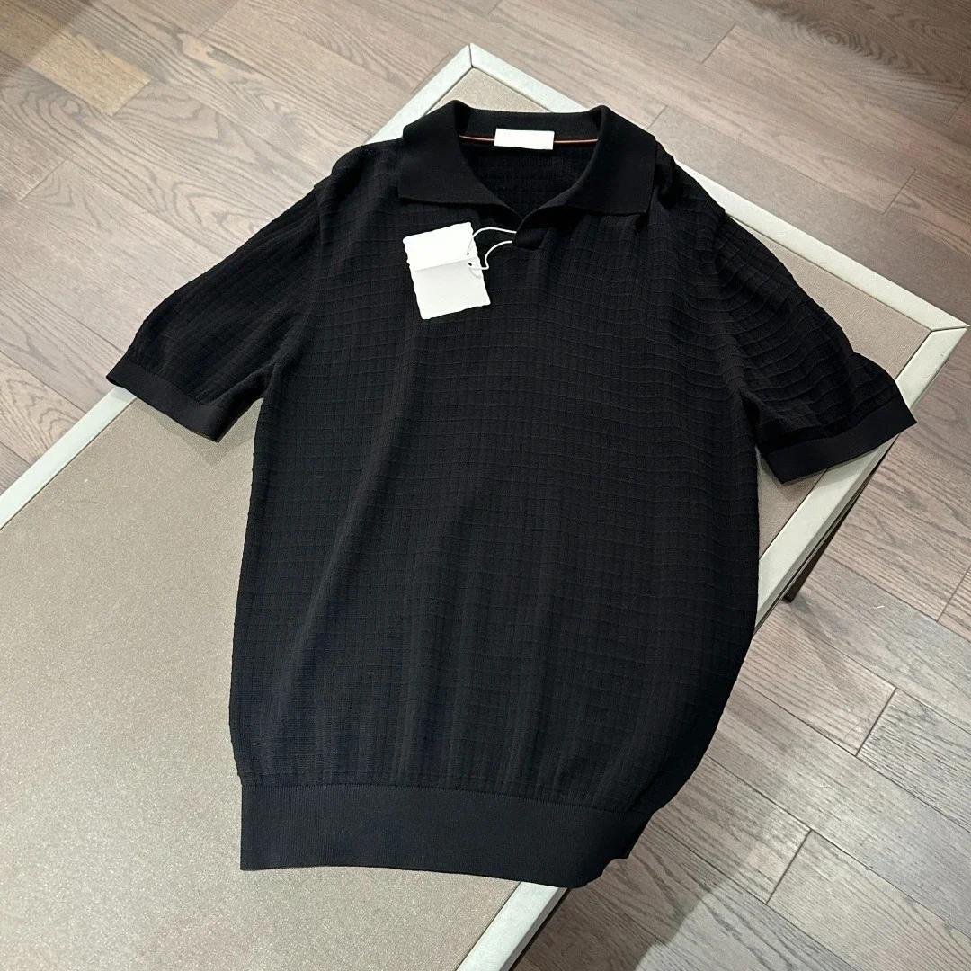 

Мужская трикотажная рубашка-поло BC Old Money Style с v-образным вырезом