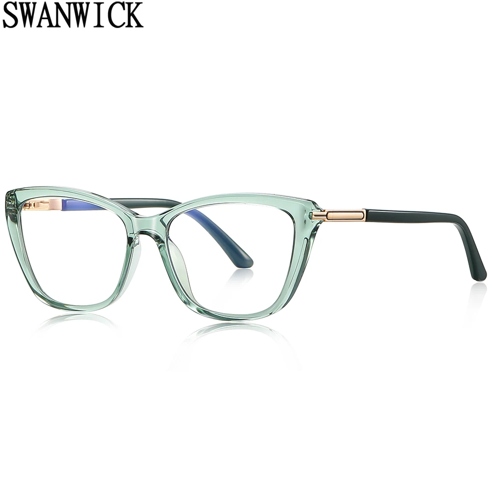 swanwick-oculos-de-bloqueio-de-luz-azul-gato-lente-clara-moda-oculos-quadro-feminino-tr90-acessorios-verde-preto-estilo-europeu