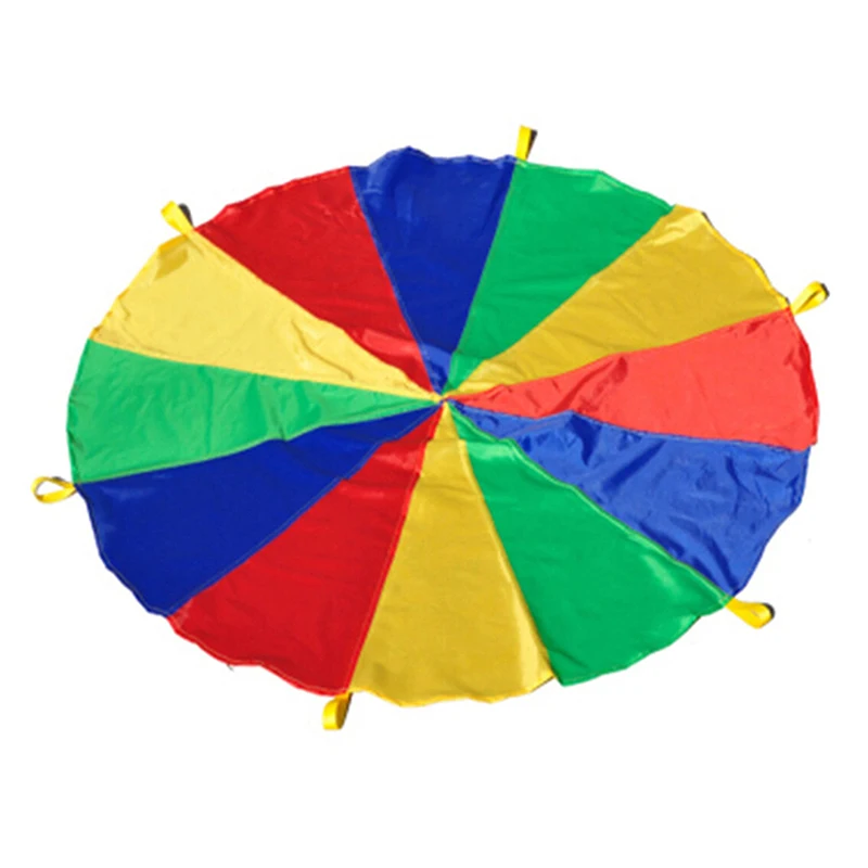 Rainbow Umbrella Parachute Toy Whack A Mole Outdoor Games For Kids Sport Teamwork For Children Boys Girls Kindergarten Toys