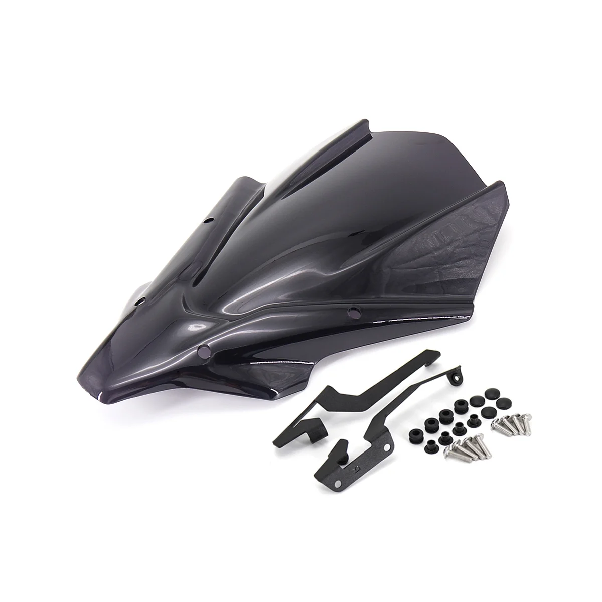 

Motorcycle Windshield Front Screen for Yamaha MT07 2021-(Black)