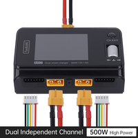 ToolkitRC M6D 500W 15A DC Dual Channel MINI Smart Charger Discharger For 1-6S Lipo Battery  RC FPV Drone