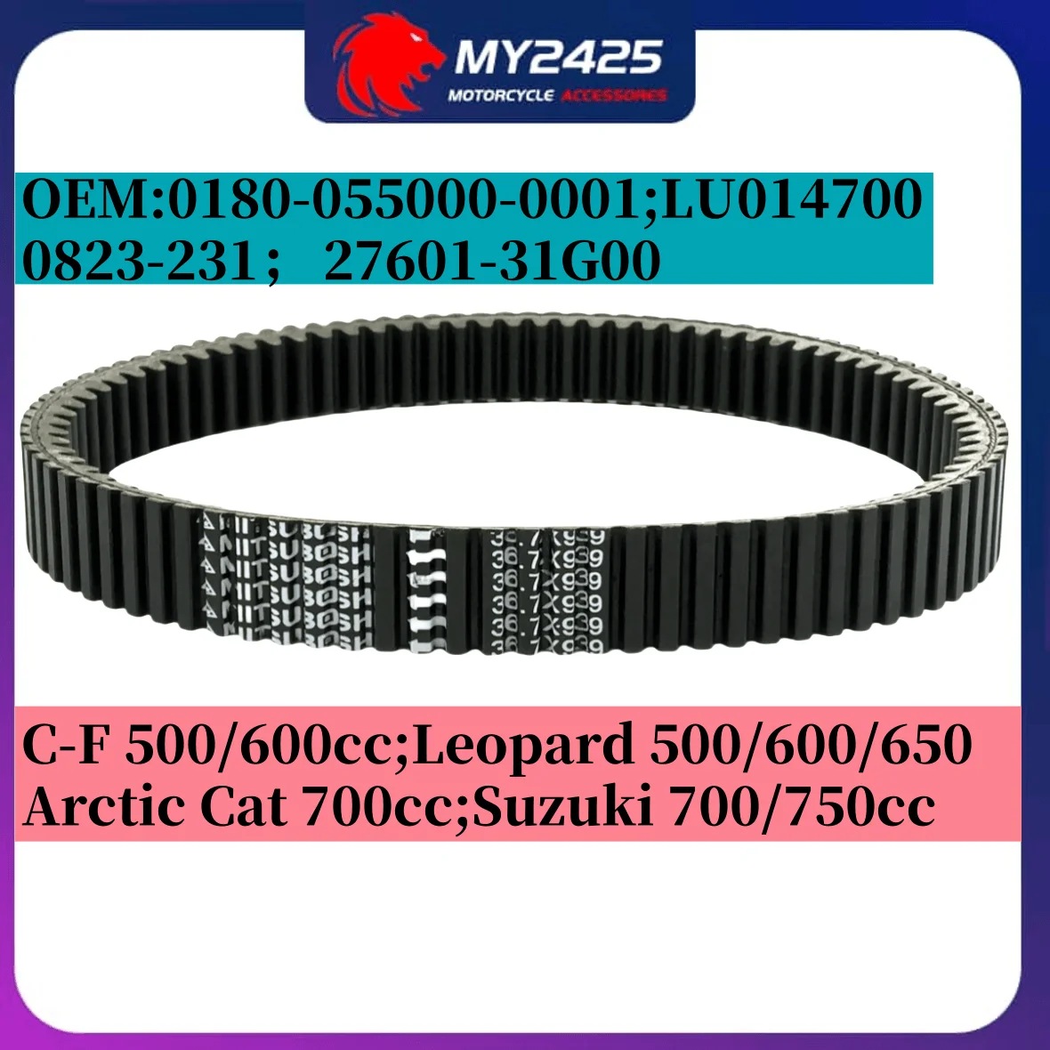 

CVT Drive Belt 36.7x939 For Stels 600Y Leopard Dinli 600GT 700D 700GT 800GT A170017-00 LU014700 0180-055000 36.7 939