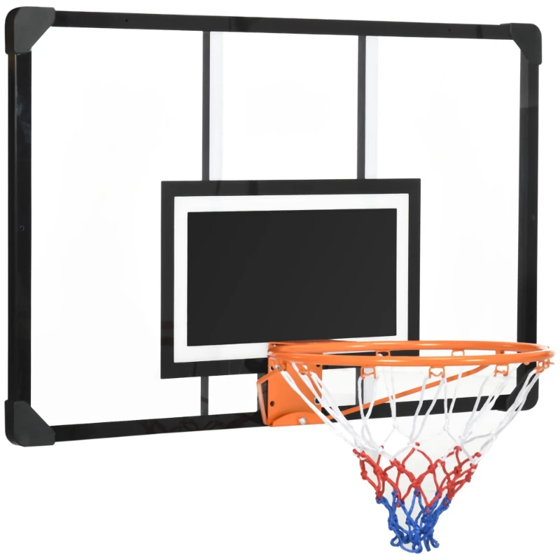 Wall-mounted mini basketball hoop 45 X 29 glass backboard, shatterproof basketball hoop