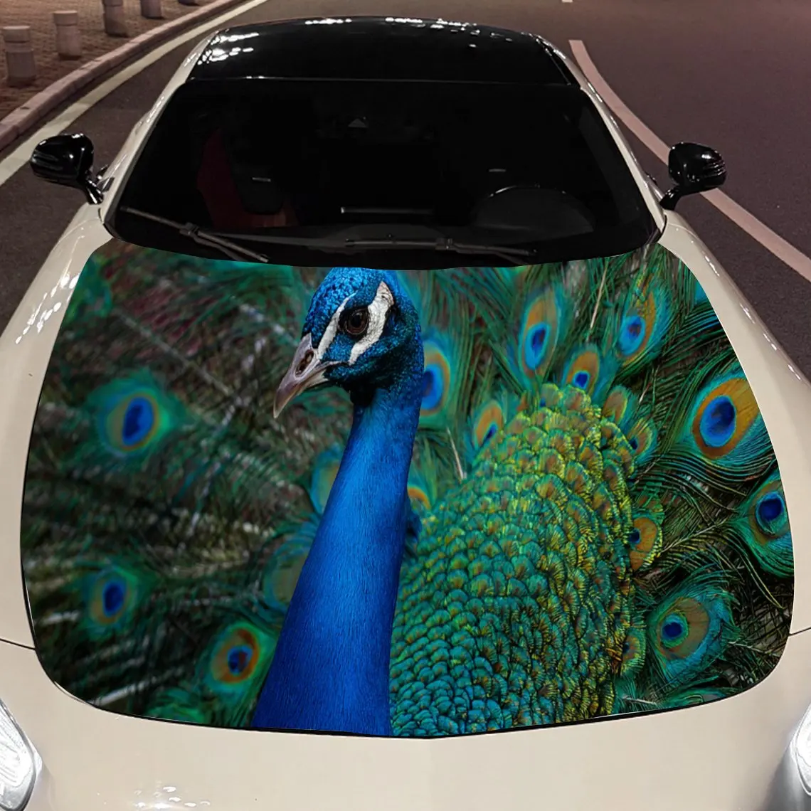 

Уникальные наклейки на капот автомобиля в виде павлина — самоклеящаяся, водонепроницаемая и прочная виниловая пленка, украшение и защита вашего автомобиля, подходит для всех