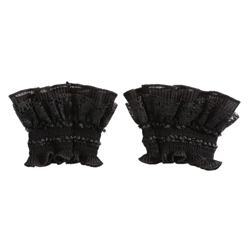 Clothing Accessory Ruffle Lace Lace Cuffs Detachable White Black Wrist Cuffs Fake Sleeve Photo Prop