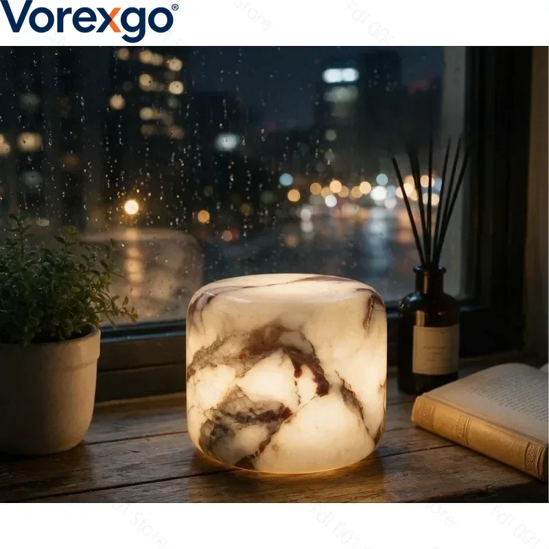 Marble Snap Lamp Custom Bedroom Night Light Luxury Creative Desk Lamp Ornament Decorative Ornament