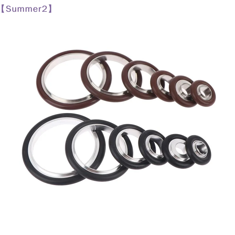 【Xia2】KF10 KF16 KF25 KF40 KF50 AL Alloy 304 Stainless Bracket With NBR FKM O-Rring Seal For Vacuum Clamp Pipe Fitting Homebrew