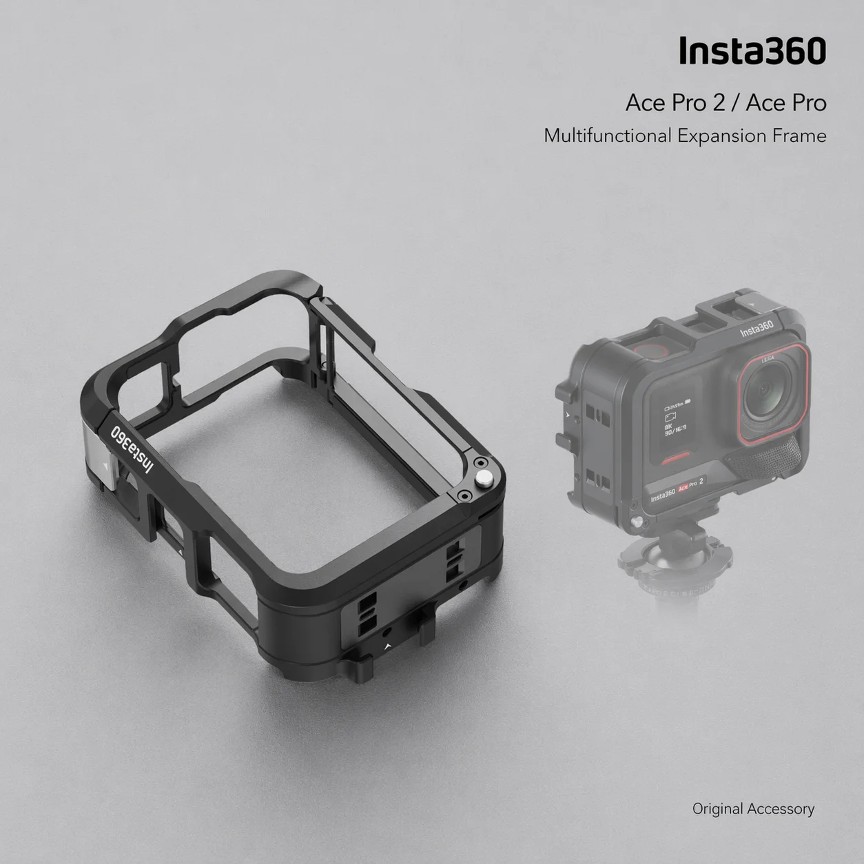 

Металлический защитный кейдж Insta360 Ace Pro 2 с креплением для двух камер и горизонтальной/вертикальной съемки