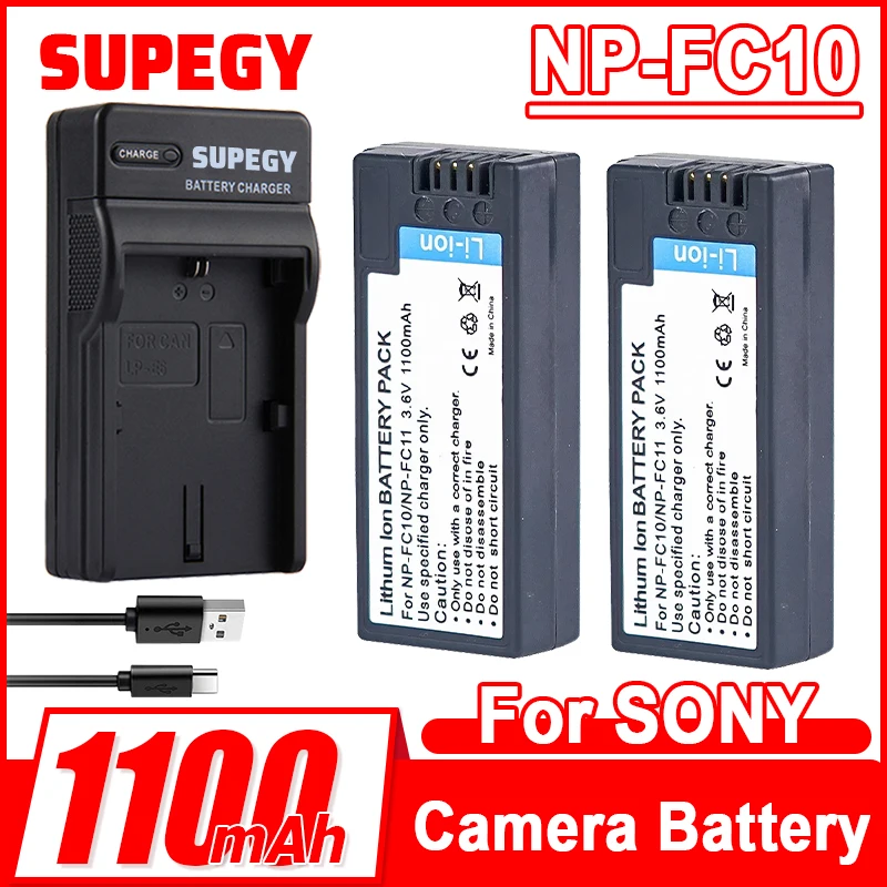 3.6V NP-FC10/FC11 1100mAh Is Suitable for Sony Camera Battery DSC-F77 DSC-F77A DSC-FX77 DSC-P2 P3 P5 P7 P8
