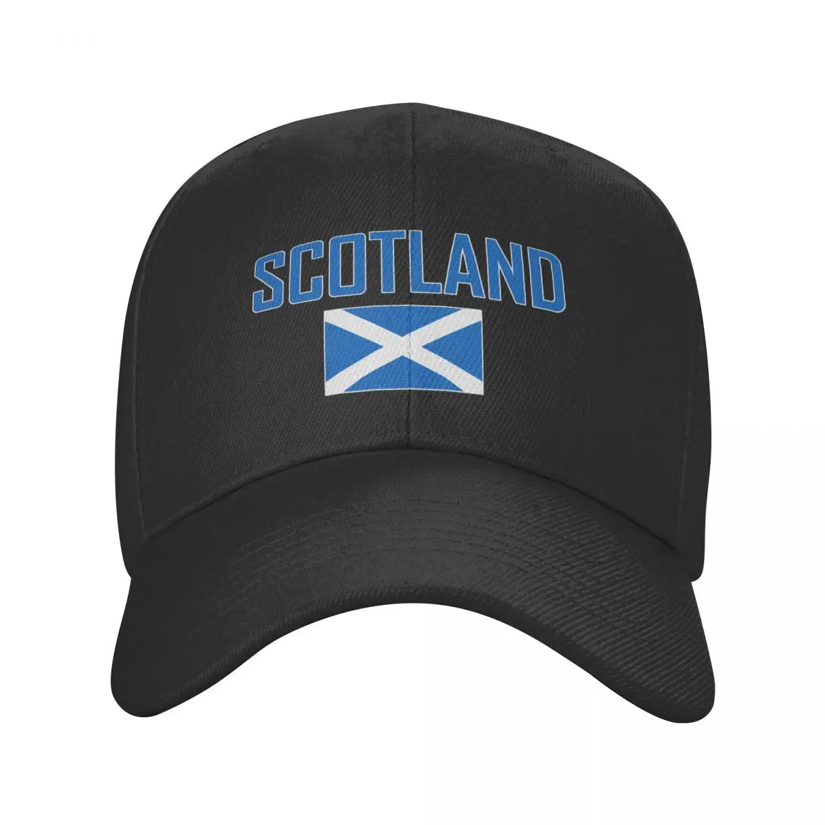 

Scotland Country Name With Flag Sun Baseball Cap Breathable Adjustable Men Women Outdoor Soccer Hat For Gift