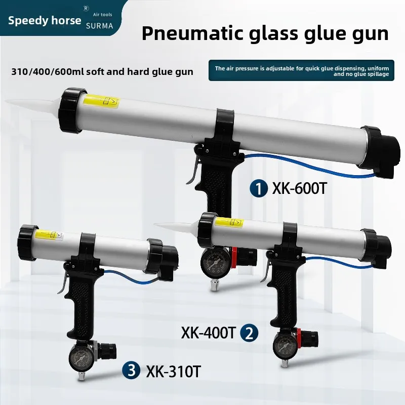 Pneumatic Glue Gun 310/400/600ml Soft Glue Gun, Glass Glue Gun, Structural Glue Gun, Pressure Glue Gun, Sheet Metal Glue Gun