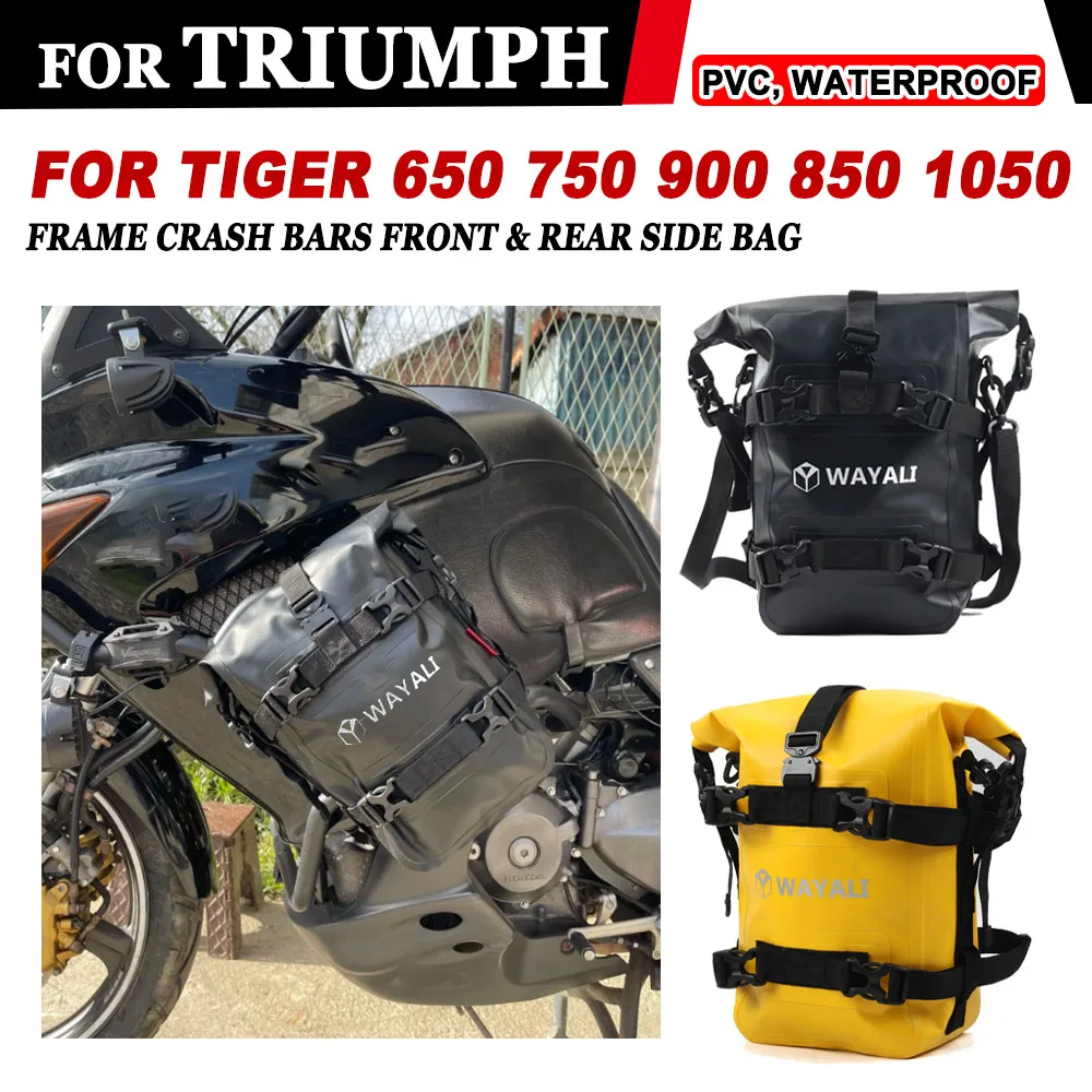 

For Triumph Tiger 650 750 900 GT Rally 1050 Tiger850 Sport Frame Crash Bars Bag Waterproof Riding Luggage Bag Tool Storage Bags