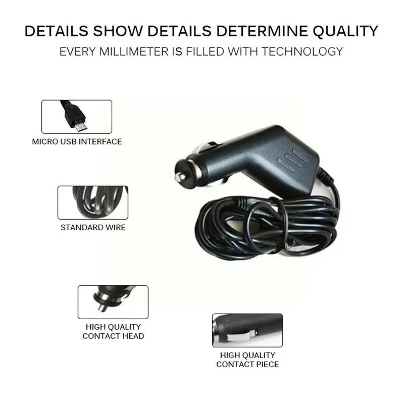 

125pcs Car Mini Usb Video Recorder Curved Car Charger Port For Auto Dvr Camera Gps Video Recorder Black Color Y4n4