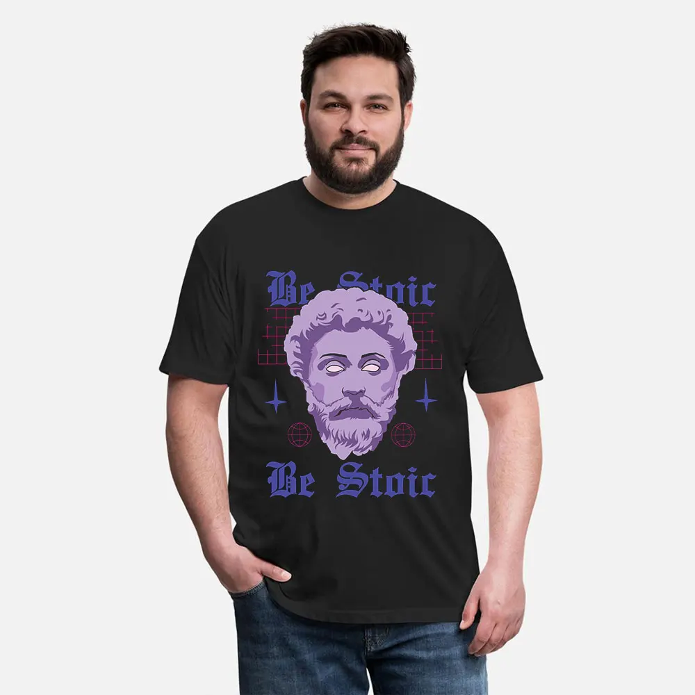 Be Stoic Funny Marcus Aurelius Ancient Roman philosphy Gift t shirt Graphic clothes 100% cotton printed Tee All size Tops S-6XL