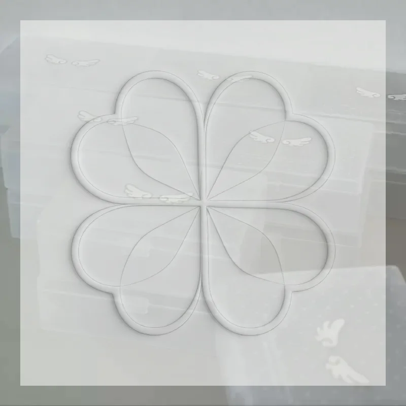 1Pcs Frosted Casual Korean Photocard Storage Box Star Polka Dot Wings Desktop Dustproof Case For Stickers Holder