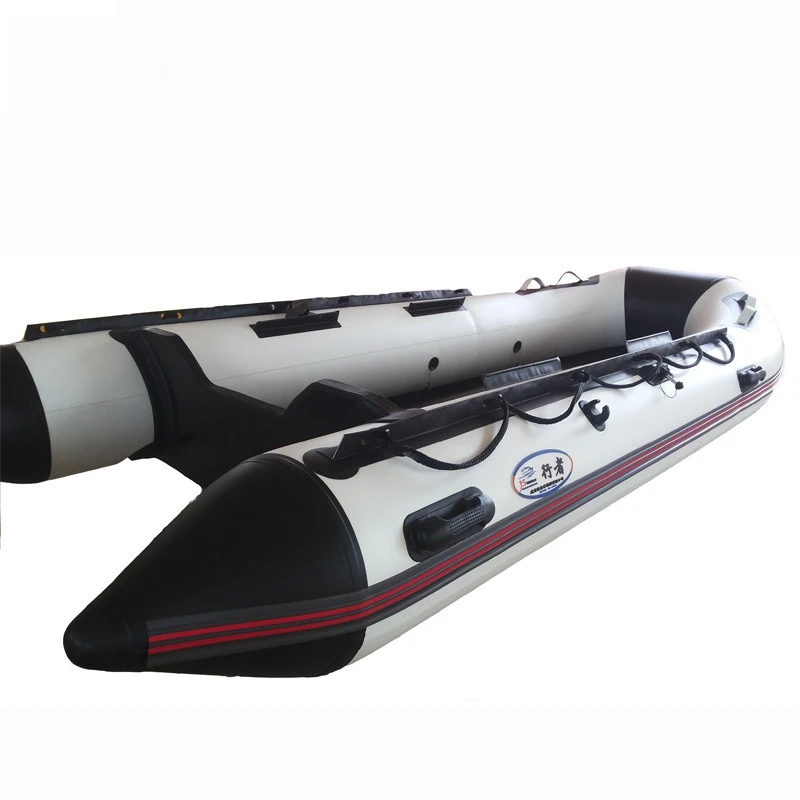4 meters black and white rubber boat, fishing boat, assault boat