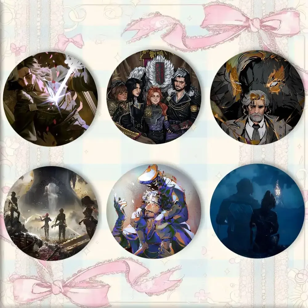 Game Clair O-Obscur E-Expedition 33 Manga Badges Round Cosplay Pin Bag Decor Fans Collect Friends Gifts Brooch