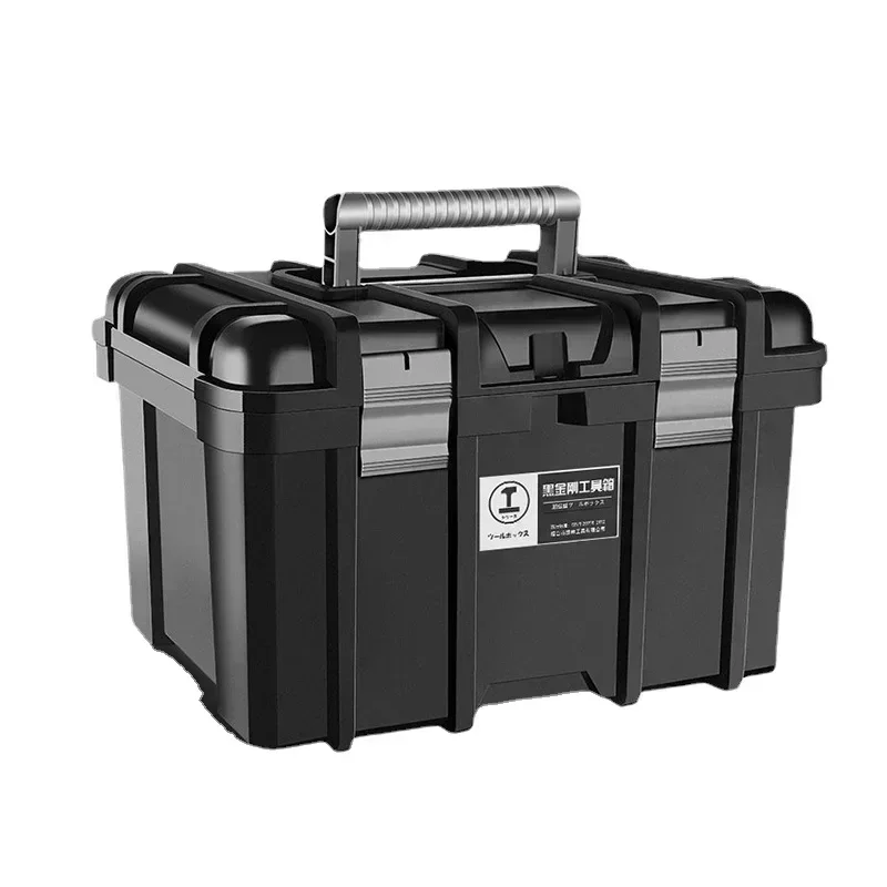 Large Shockproof Tool Box Waterproof Hard Case Garage Storage Tool Chest Organizer Vehicle-mounted Household Use Tools Packaging