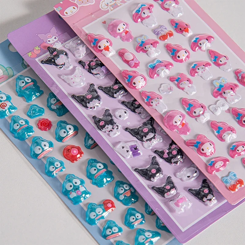 2026Sanrio Zootopia Frozen Stickers Bonbon Drop Seal Relief Stickers Phonecase Scrapbook Sticker Party Favors Gift