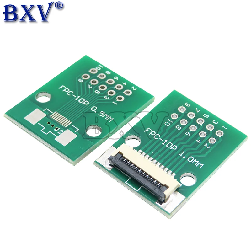 FPC FFC 0.5MM 1.0MM Pitch Conversion Board DIY PCB Board 6P~60P 6 8 10 20 24 26 30 34 40 50 60 P Connector For Cable Transfer
