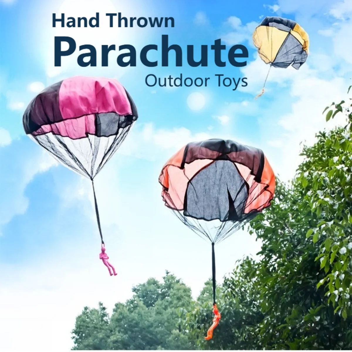 Парашютные игрушки для детей, рождественский тематический подарок, брошенный вручную, уличный летающий парашют, мужские набивки для детского сада, идея, уникальный мальчик и девочка