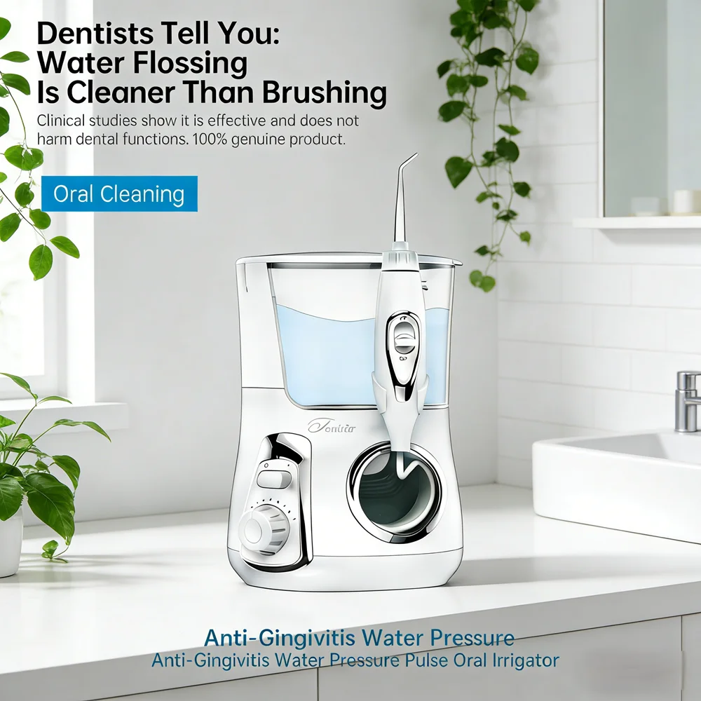 

Электрический ирригатор для полости рта 800 мл, 10 режимов, 5 насадок, профессиональный, для домашнего использования, водный флоссер