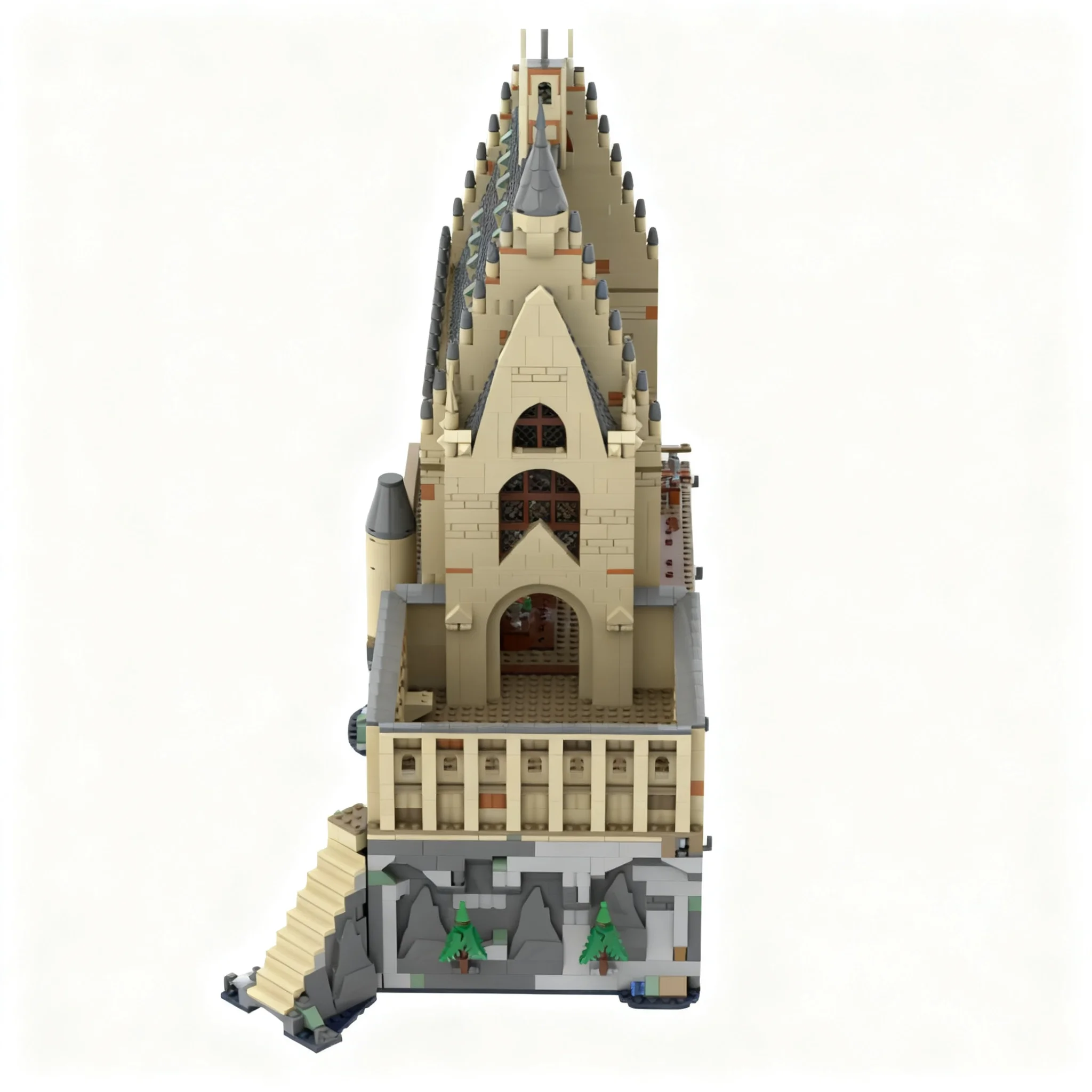 1987pcs MOC Great Hall Upgrade Model Building Blocks Toys Architecture Christmas Gift Birthday Assemble Education Brick Creative