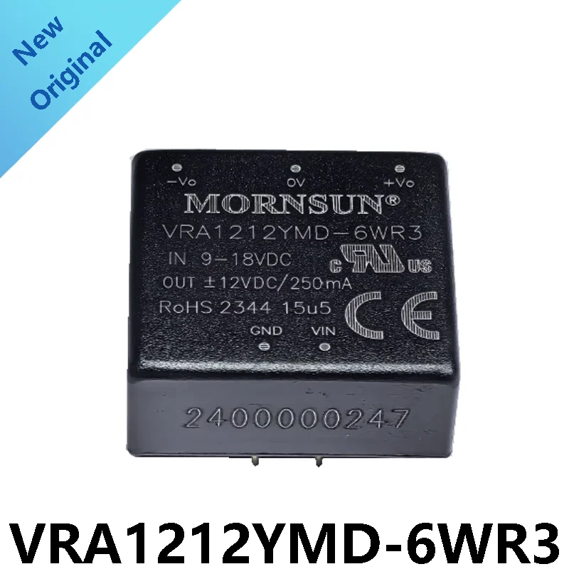 

VRA1212YMD-6WR3 Jinshengyang DC-DC power module 9-18V to positive and negative 12V250mA