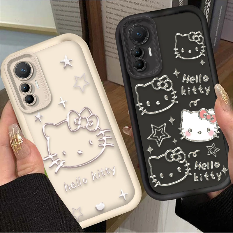 Casing Ponsel Kartun Hello Kitty untuk Xiaomi Mi 15 Ultra 14 13 12 12S 12X 11 Lite 5G NE 13T 12T 11T 14T Pro Penutup Belakang Tahan Benturan