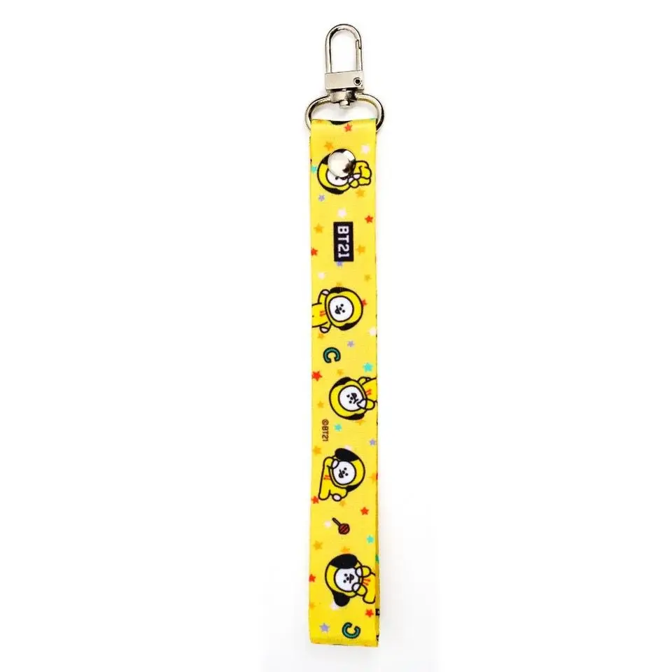 BT21 Koya Shooky Tata Cooky Mang Handy-Lanyard, kreativer, hochwertiger Anime-Cartoon-Druck, niedliches, kurzes Anti-Verlust-Band für Paare