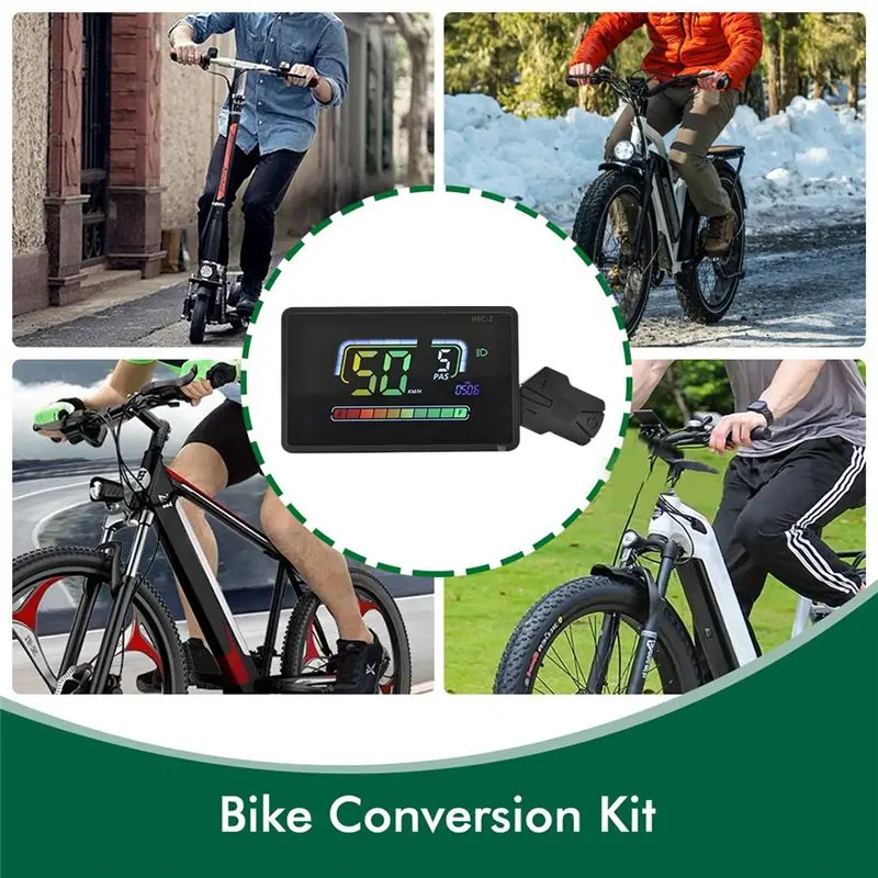 AEA6-H6C-2 E-Bike Meter LCD Display Electric Scooter Speedometer Dashboard UART 24V-60V For Mountain Electric Bike