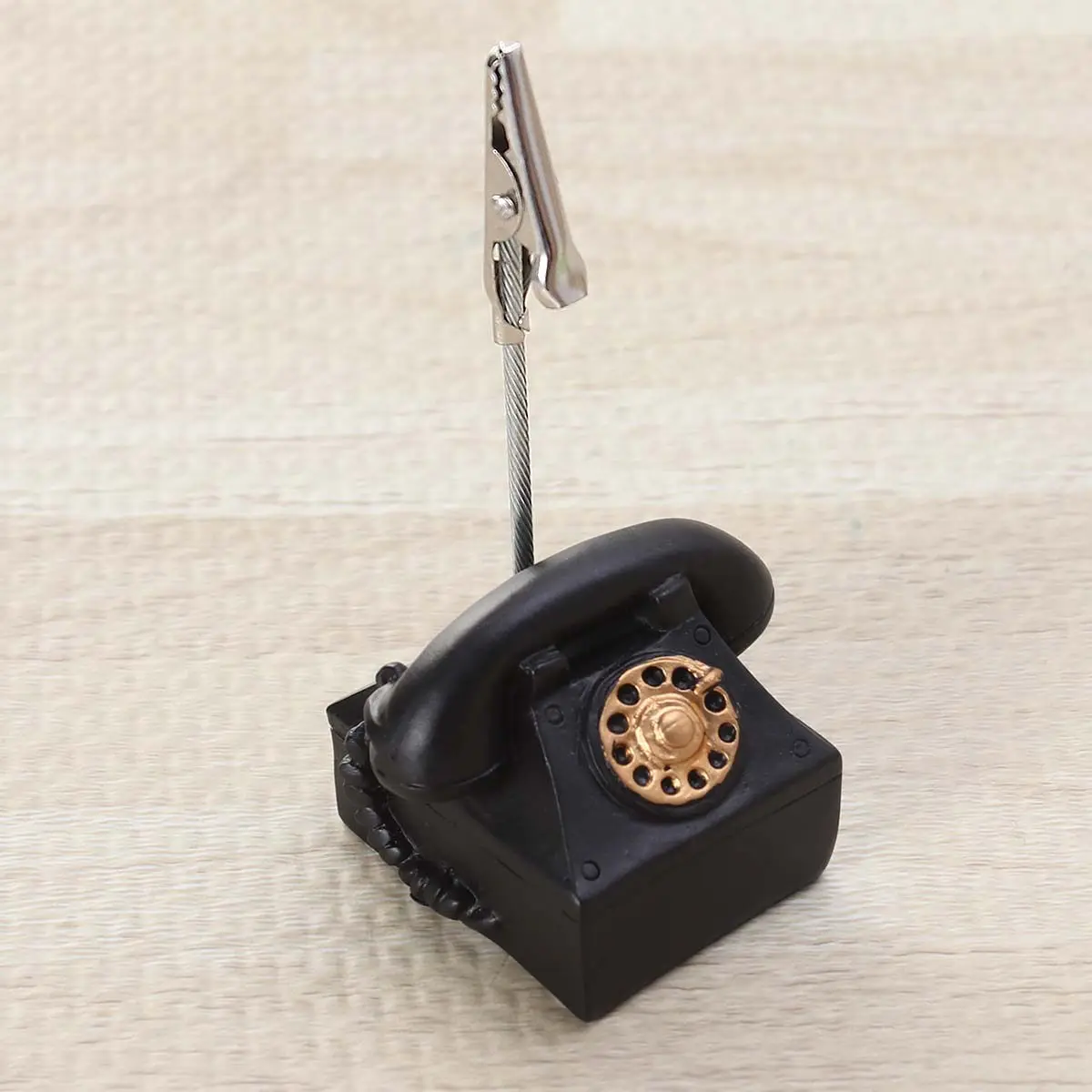 1Pcs Resin Retro Note Clamp Memo Holder with Sturdy Cube Base Ideal for Photos Instructions Tasks Desk Decor in Compact Spaces