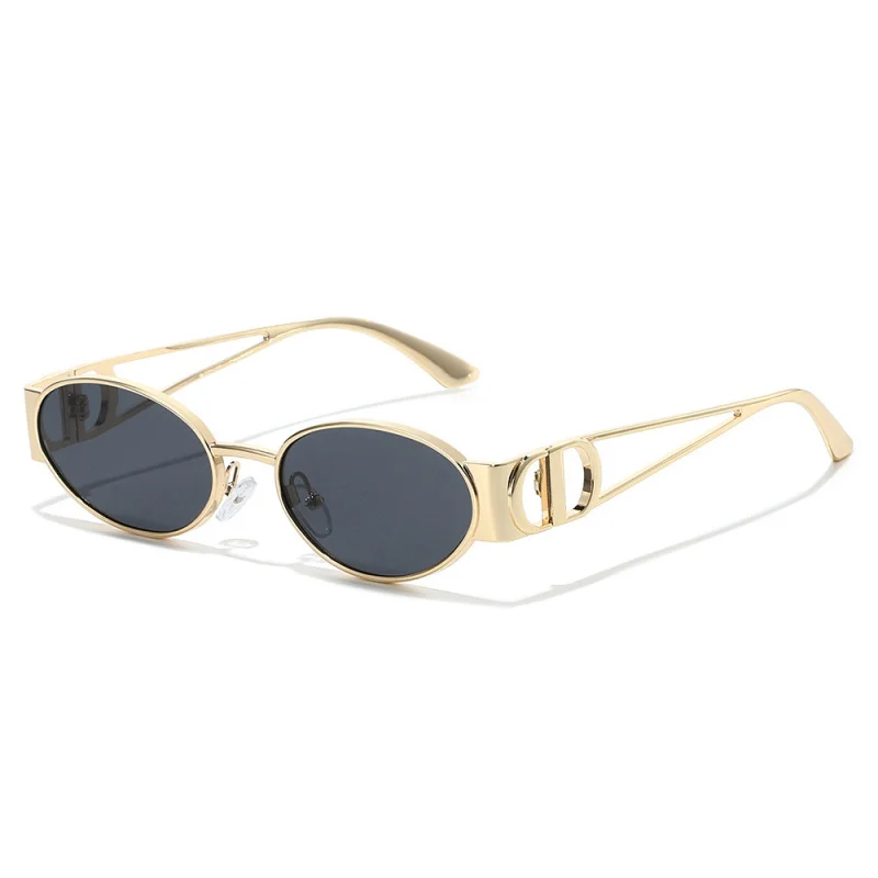 2026 Luxury Brand Sunglasses Women Europe Ins Hot Small Oval Sun Glasses UV400 Fashion Street Ladies Shades