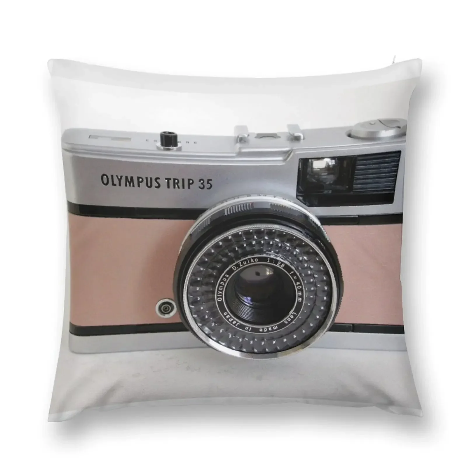 Olympus Trip in pink leather Throw Pillow christmas decorations for home 2025 Decorative Cushion Christmas Covers pillow