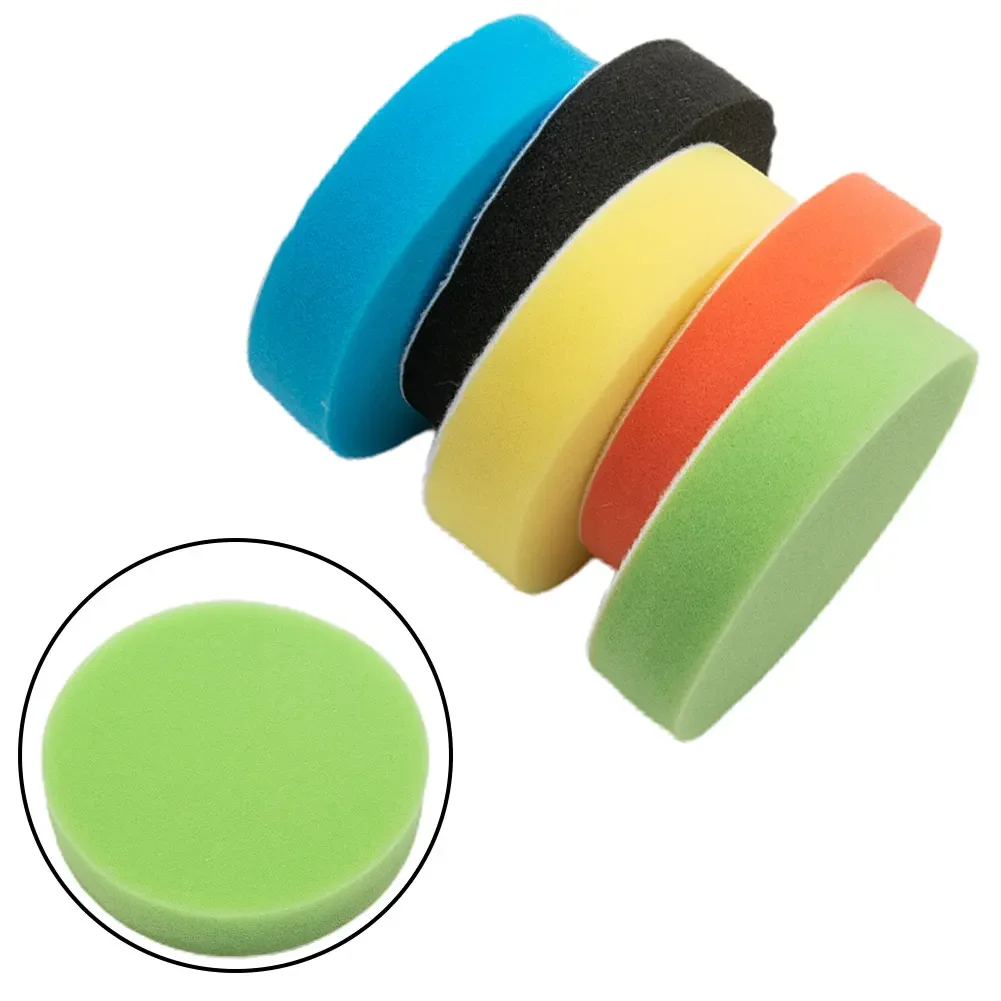 Waxing Polishing Pad Grinding Sponge Tools 5pcs Attachment Auto Buffing Car Circular Flat Polisher Rotary Useful