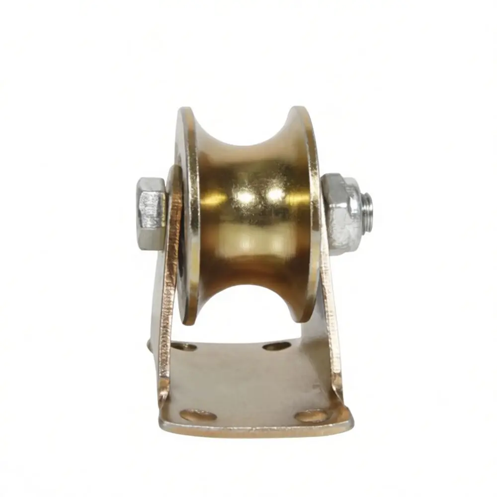 Galvanized Steel Sliding Door Pulley Wheel V Groove U Groove For Angle Iron Track Gate Hardware Industrial Sliding Mechanism