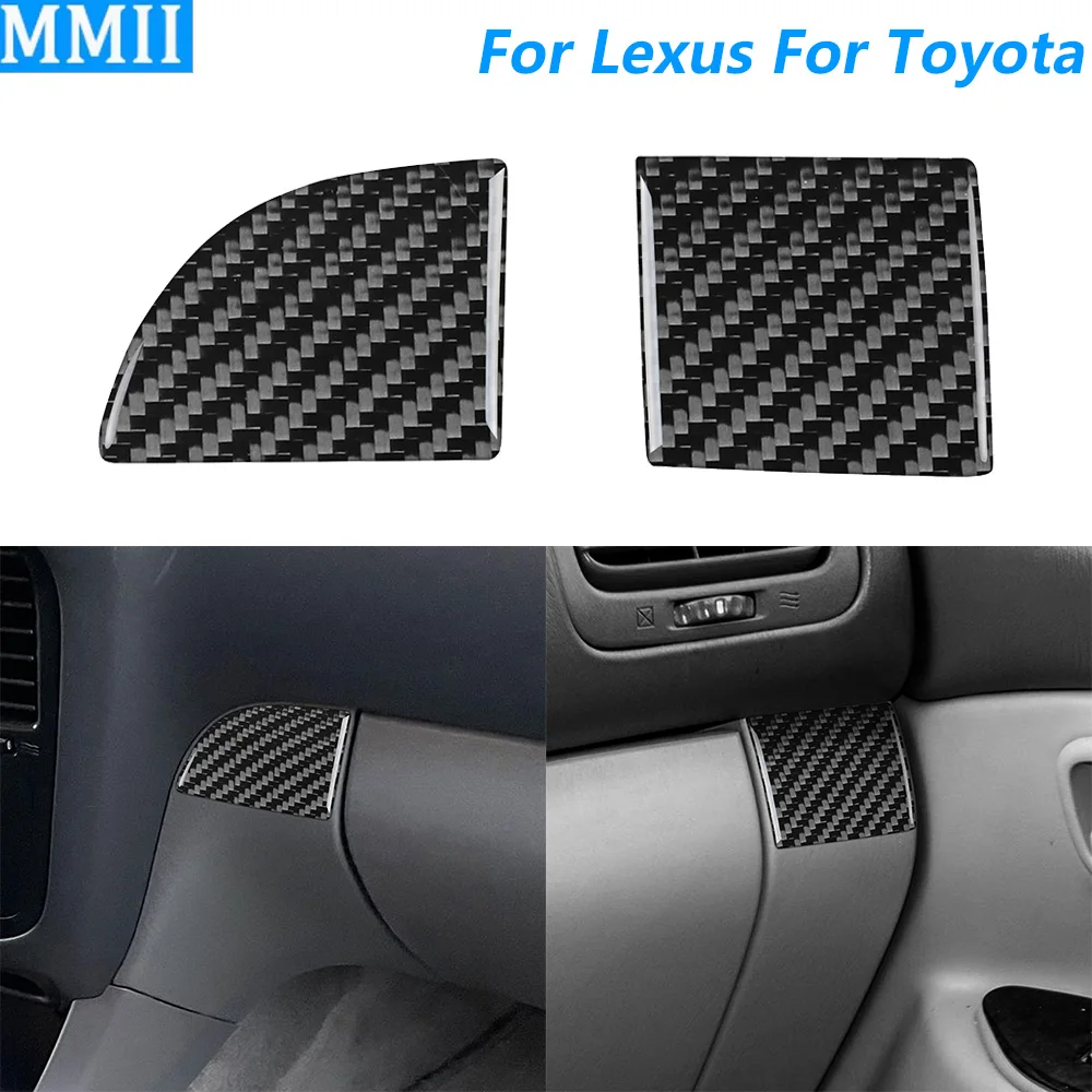 For Lexus LX470 For Toyota Land Cruiser 1998-2002 Carbon Fiber Glove Storage Both Sides Panel Cover Trim Car Accessories Sticker