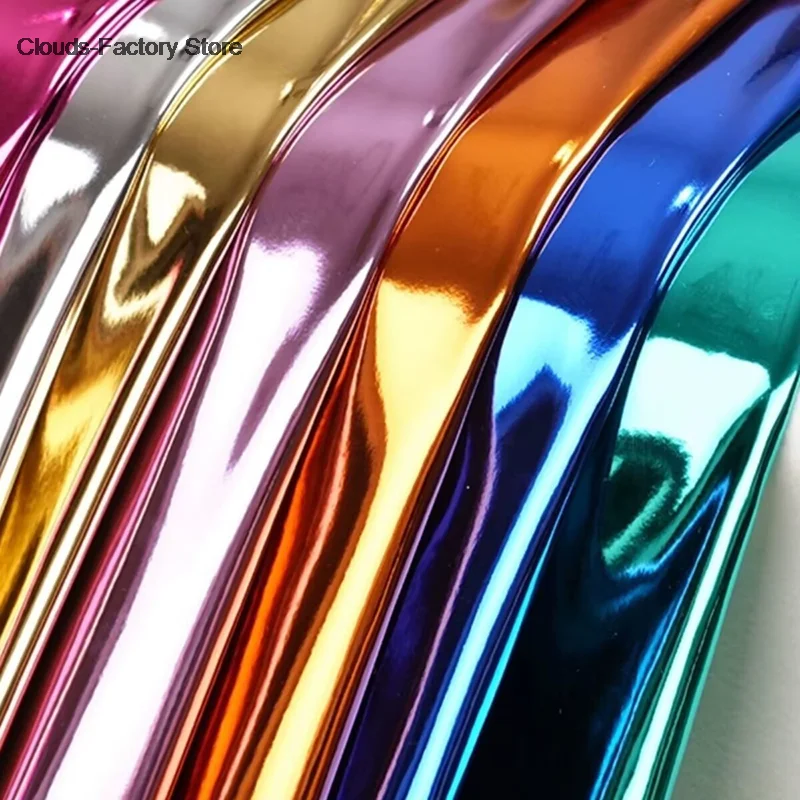 150x50cm/lot Spandex błyszcząca tkanina tłoczona na gorąco tkanina dekoracja ślubna występ na scenie odzież tkanina materiał do majsterkowania