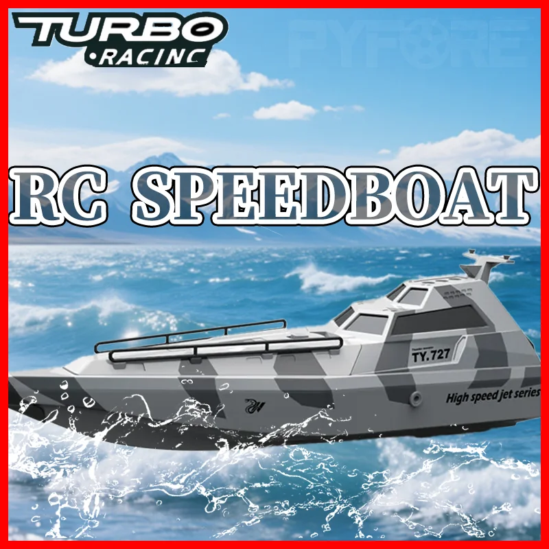 

2.4GHz TY727 RC Turbojet Pump High-Speed Remote Control Jet Boat - With Low Battery Alarm Function - Adult & Children Toy Gift