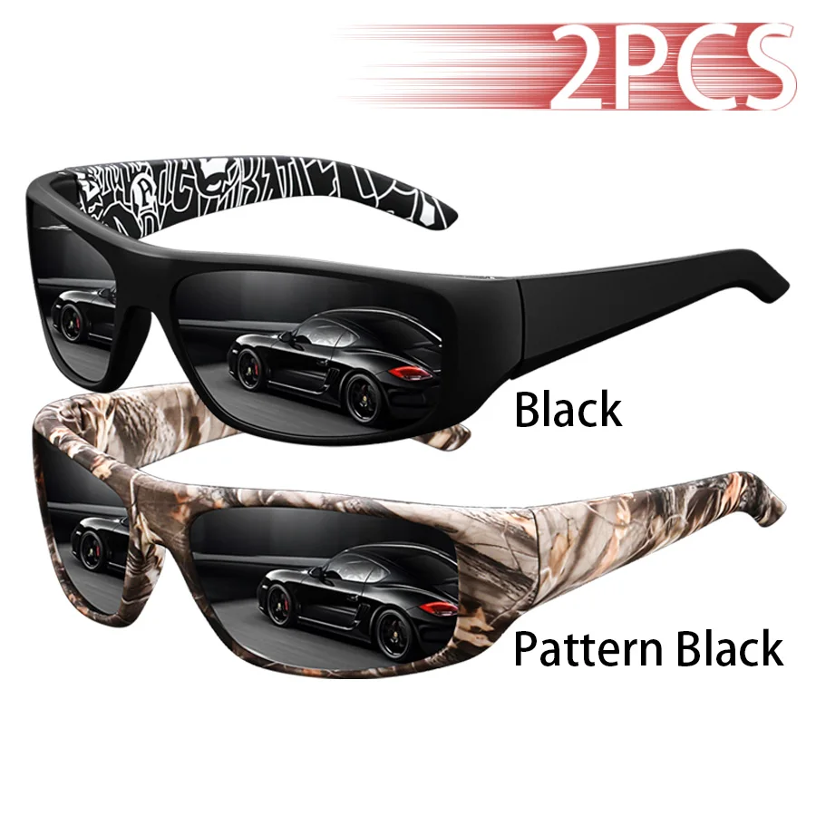 Modische Vintage-Sonnenbrille mit klassischem Muster für Autofahren, Angeln, Sport, Unisex-Laufbrille, Bergsteiger-Sportsonnenbrille – Detail 15