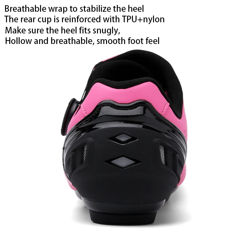 Men Cycling Shoes Road Bike Women Pink Racing Bike Self-Locking Speed Bicycle Sneakers Flat Cleats Mountain Cycling Footwea