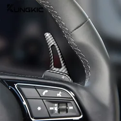 Car Steering Wheel Shift Paddle Shifter for Audi A3 A4 A5 S3 S4 S5 SQ5 SQ7 Q2 Q3 Q5 Q7 TT TTS ABS Carbon fiber style Accessories