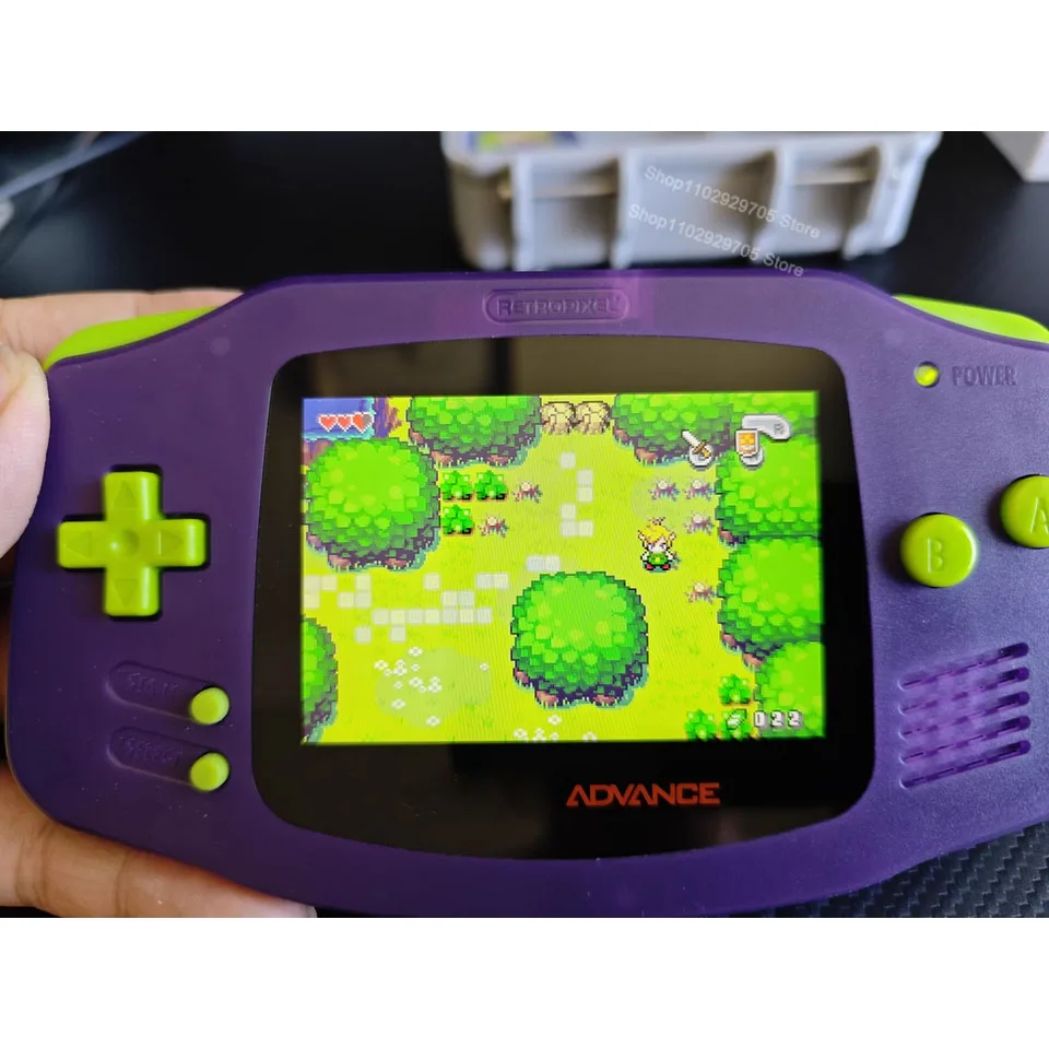 1800mAh Built-in Lithium Battery with Type C Charging Port Battery Cover for GBA with IPS V4 Pre Laminated Screen LCD Shell Kits - Image 2
