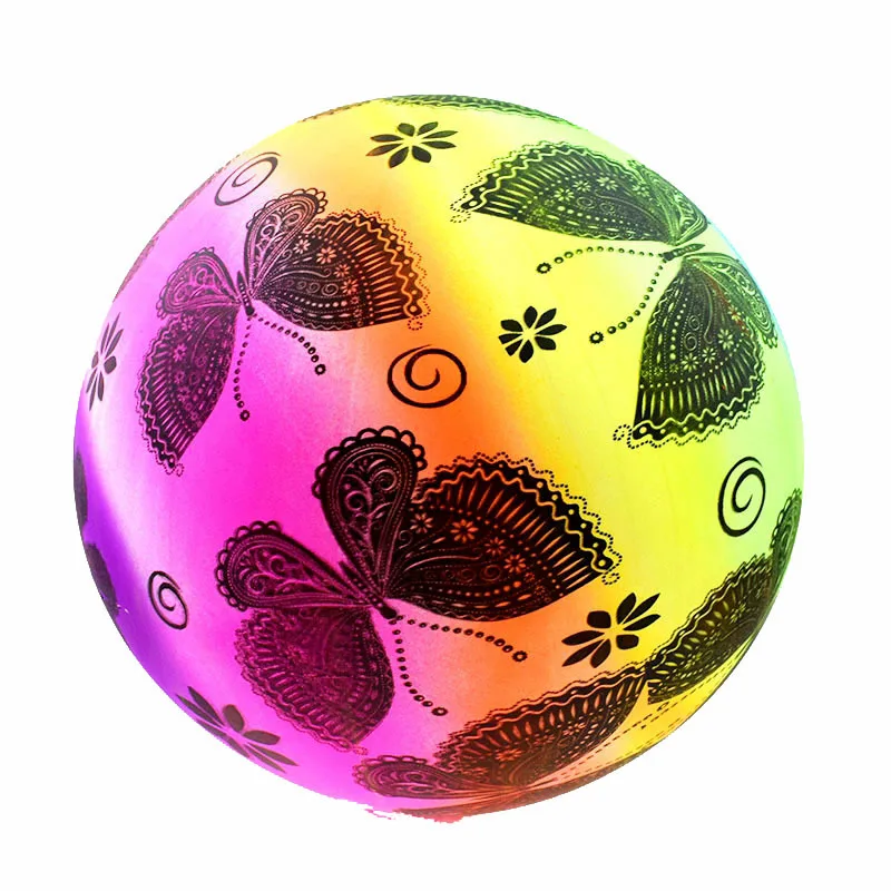 3 szt. 22cm Dziecięca dmuchana piłka zabawka Olśniewający kolor dmuchana piłka Piłka plażowa Zabawka do sportów na świeżym powietrzu dla rodziców i dzieci do zabawy w wodzie