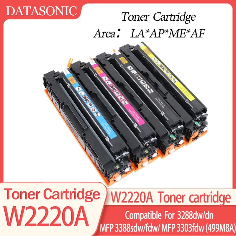 

222A Toner Cartridge Replacement for HP 222A W2220A W2221A W2223A W2222A for HP Color Laserjet 3388sdw 3288dn 3303 3203 Printer