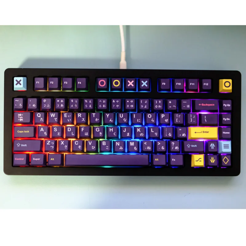 132 chaves personalizadas pbt keycaps do perfil de cereja do tema do mundo de amanhã para teclado mecânico personalize a sublimação keycap