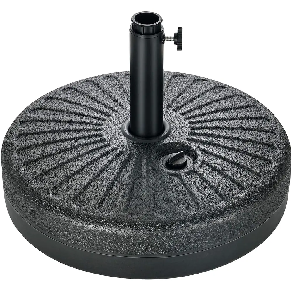 

Patio Umbrella Base Stand - 80 Lbs 20"" Fillable Outdoor Umbrella Base, Water Filled Heavy Duty Base For Table Market Umbrella